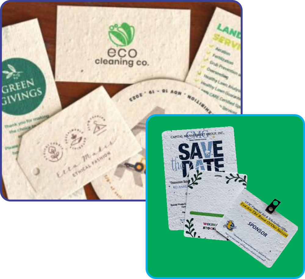 Plantable Seed Paper Event Badges