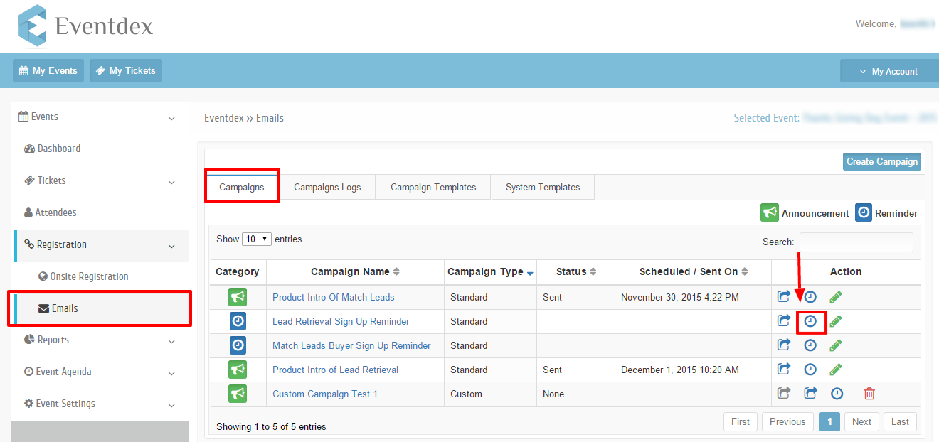 Auto schedule campaign