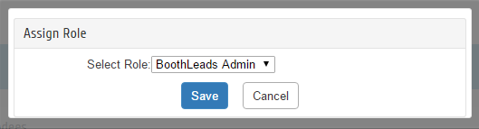 Select role from list