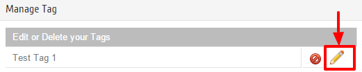 Edit tag option