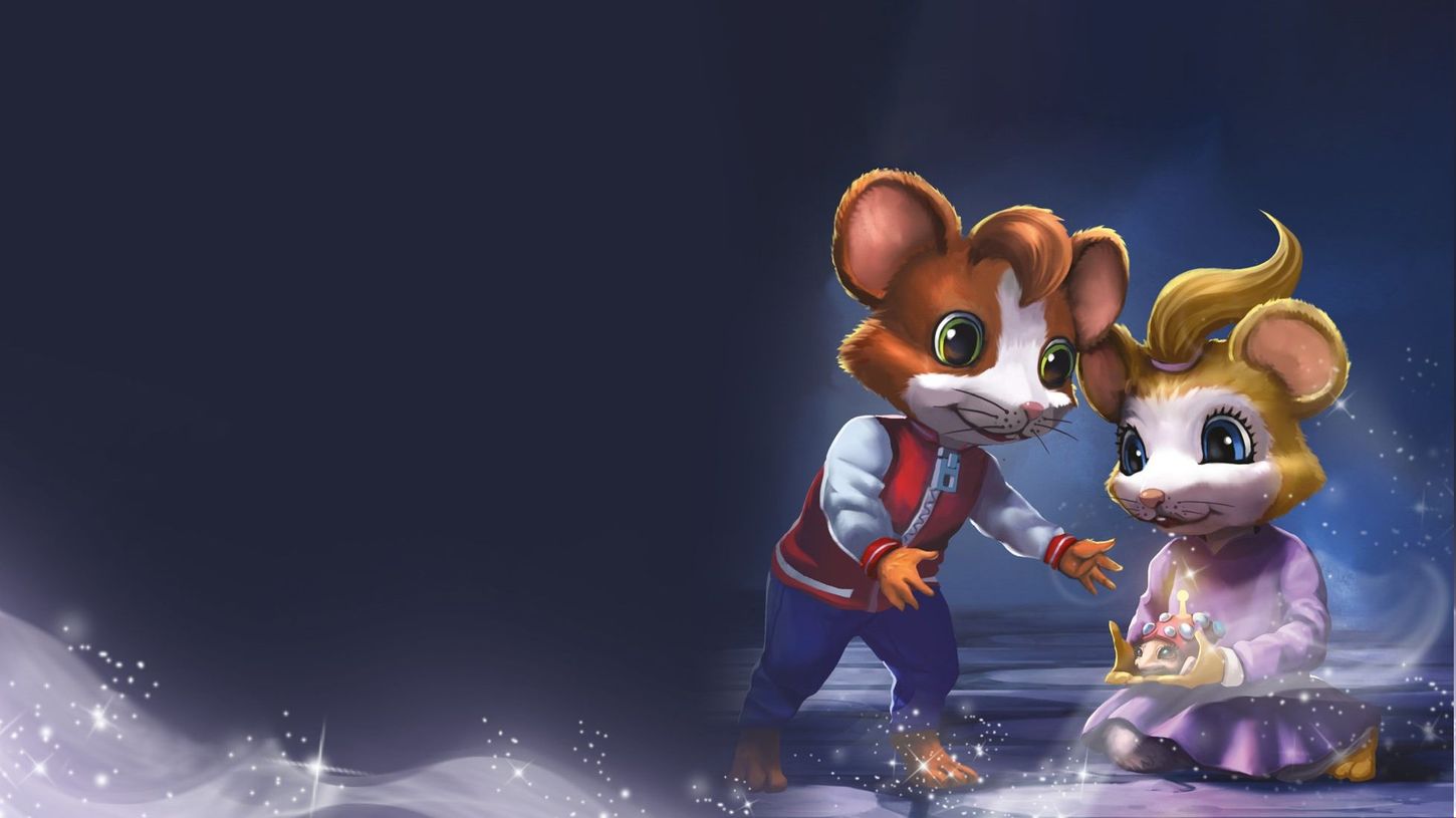 To illustrerte mus i vanlige klær, magisk stemning