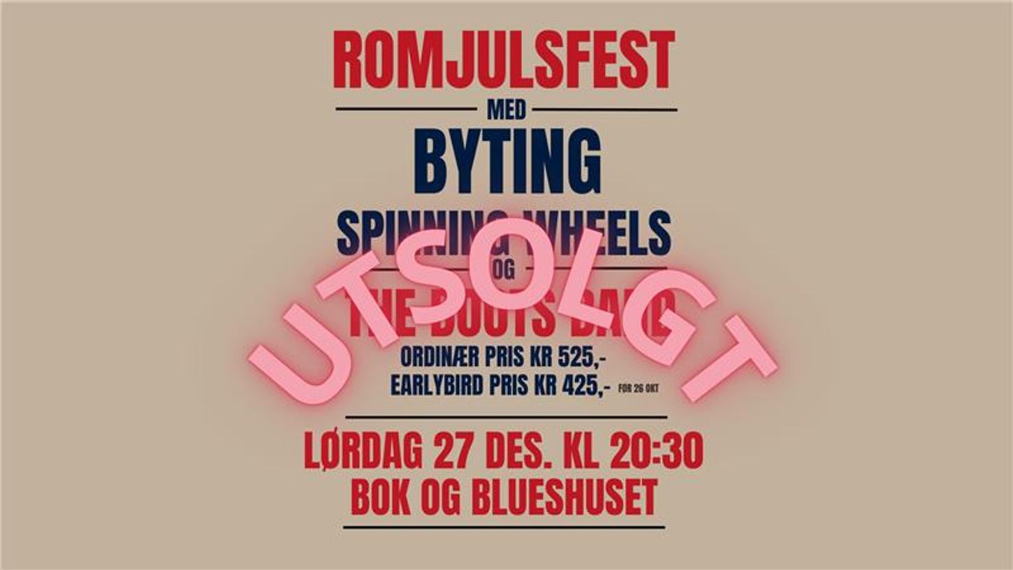 Romjulsfest 2025 utsolgt