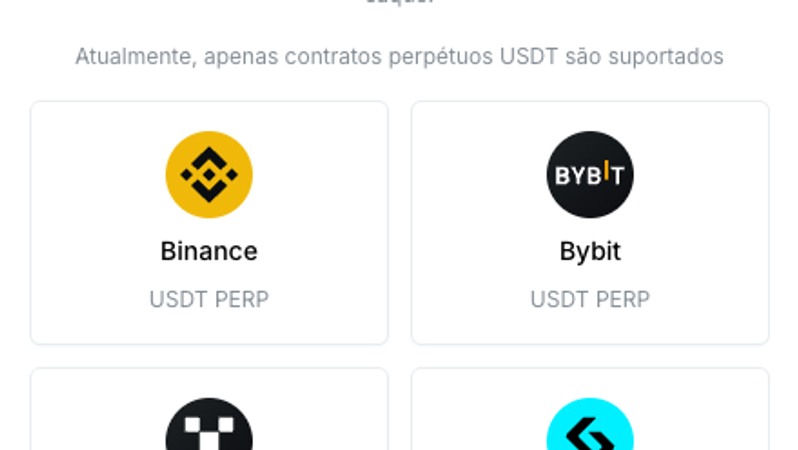 Adicionar nova API: escolha a exchange (como a exchange Binance)