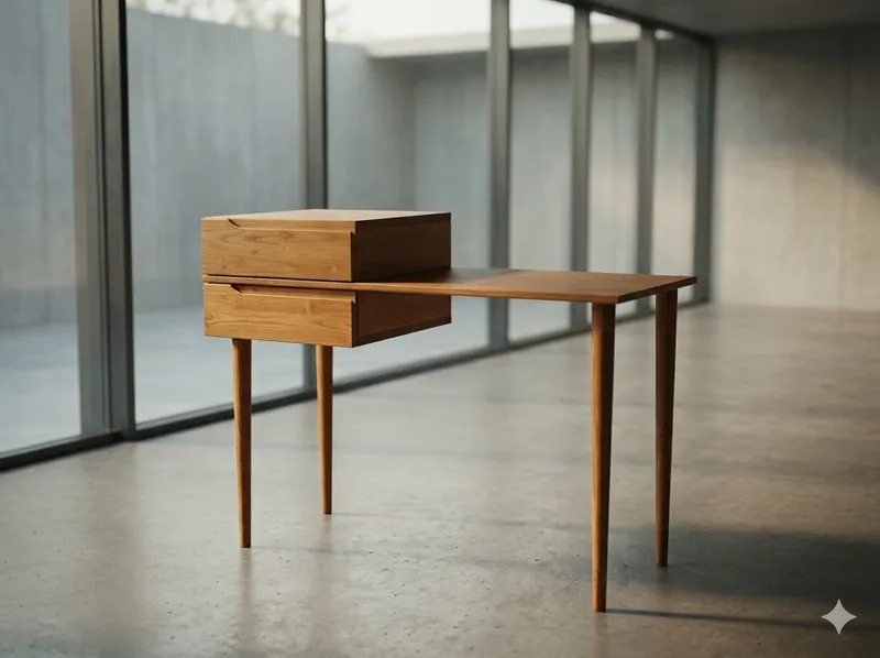 Coqueta de madera maciza