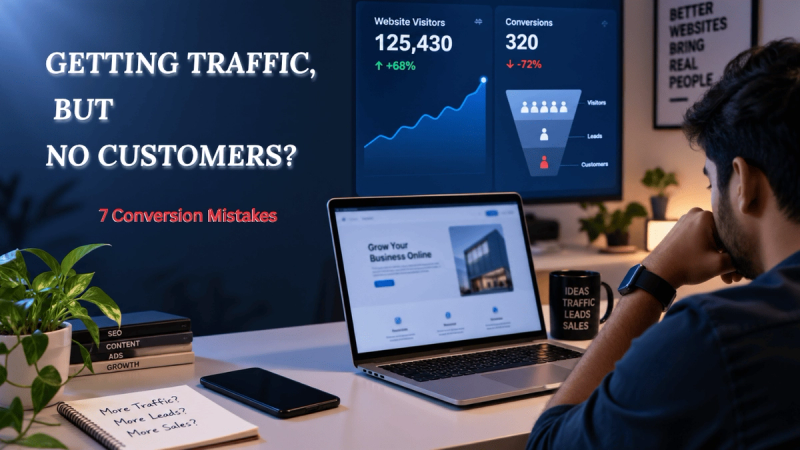 Why Your Website Gets Traffic but No Customers: 7 Conversion Mistakes