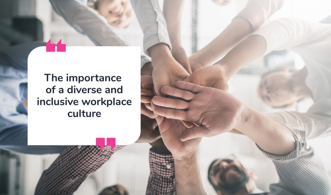 Diversity and inclusion initiatives in the workplace - stack of hands