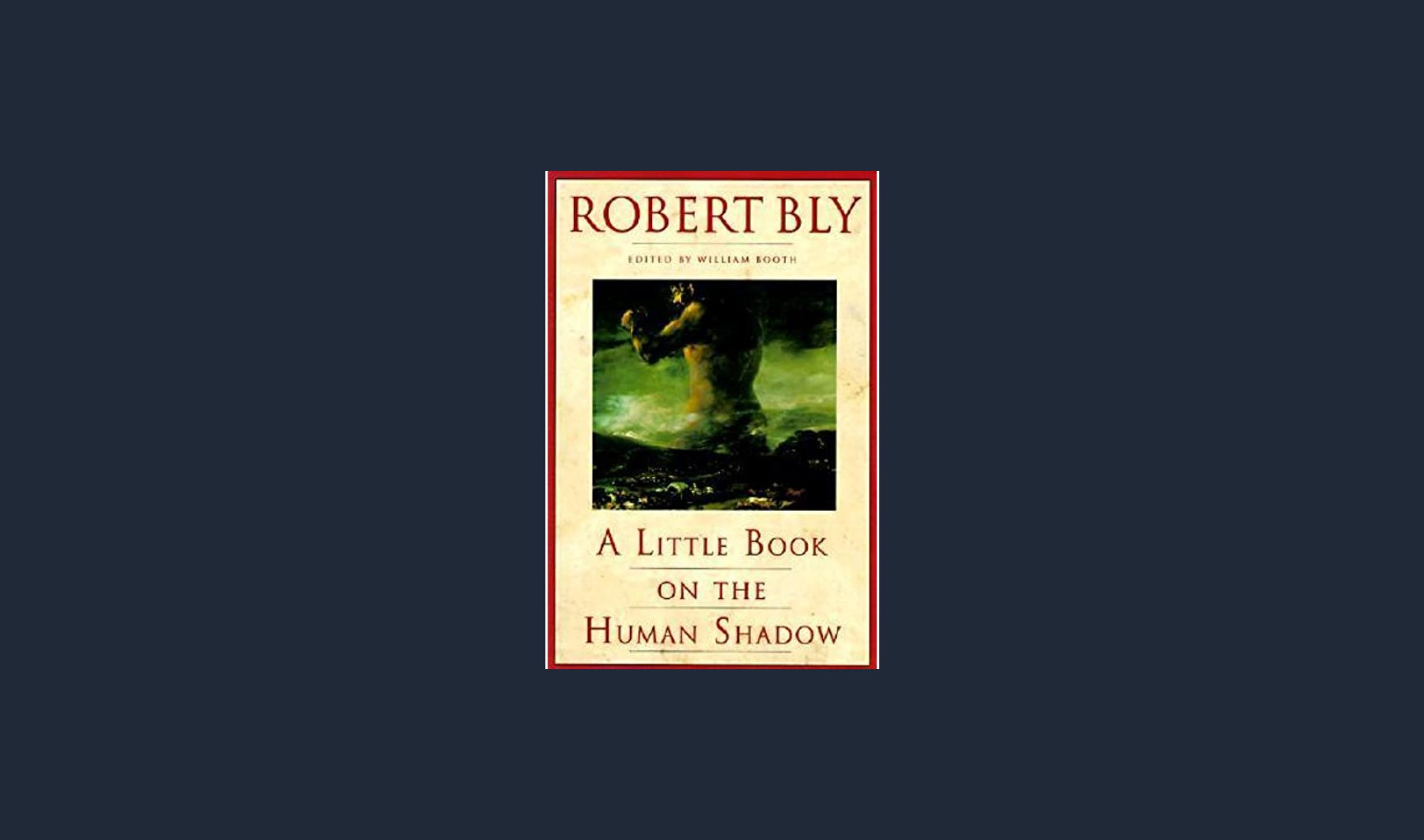 Shadow work books - "A Little Book on the Human Shadow" by Robert Bly