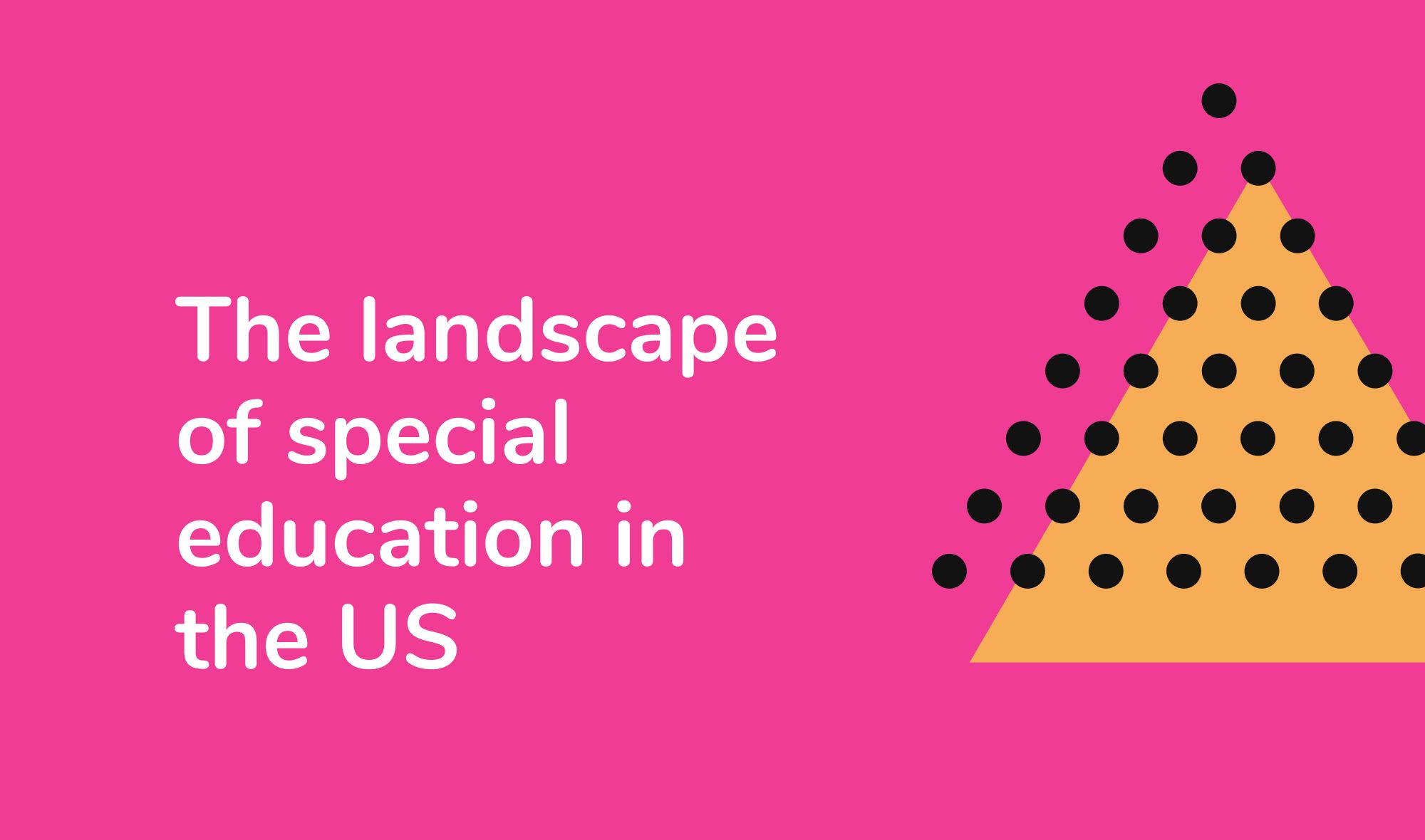 The landscape of special education in the United States