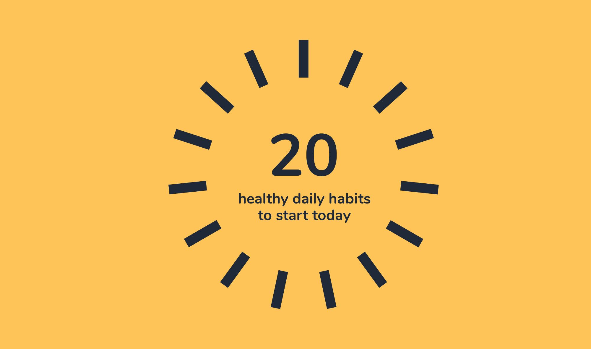 Habits to track - 20 healthy daily habits to start today