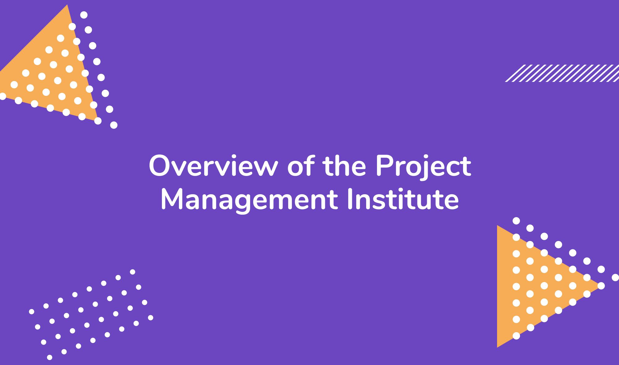Overview of the Project Management Institute