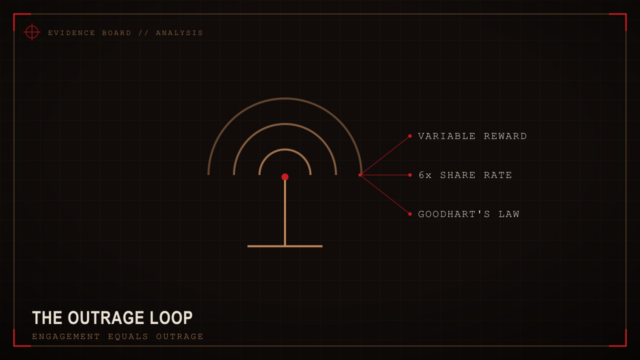 Schematic of the outrage feedback loop.