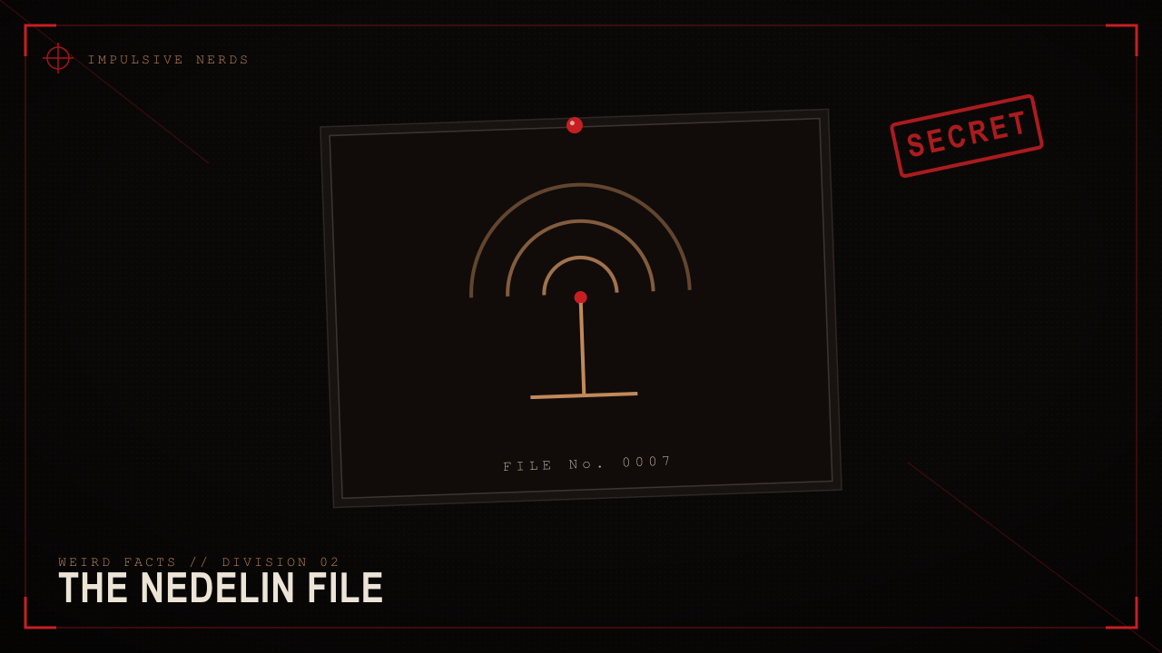 Nedelin catastrophe secret evidence card with signal motif.