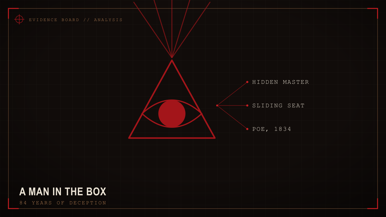 Schematic of the hidden chess master inside the automaton.
