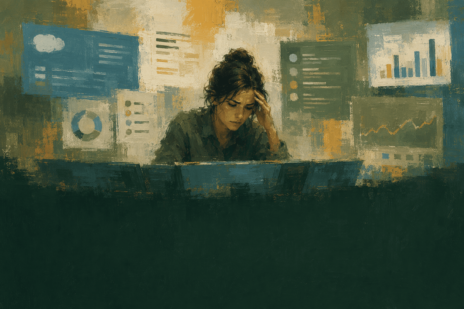Illustration for Data Fragmentation and Signal Overload Paralyze Post-Sales Teams