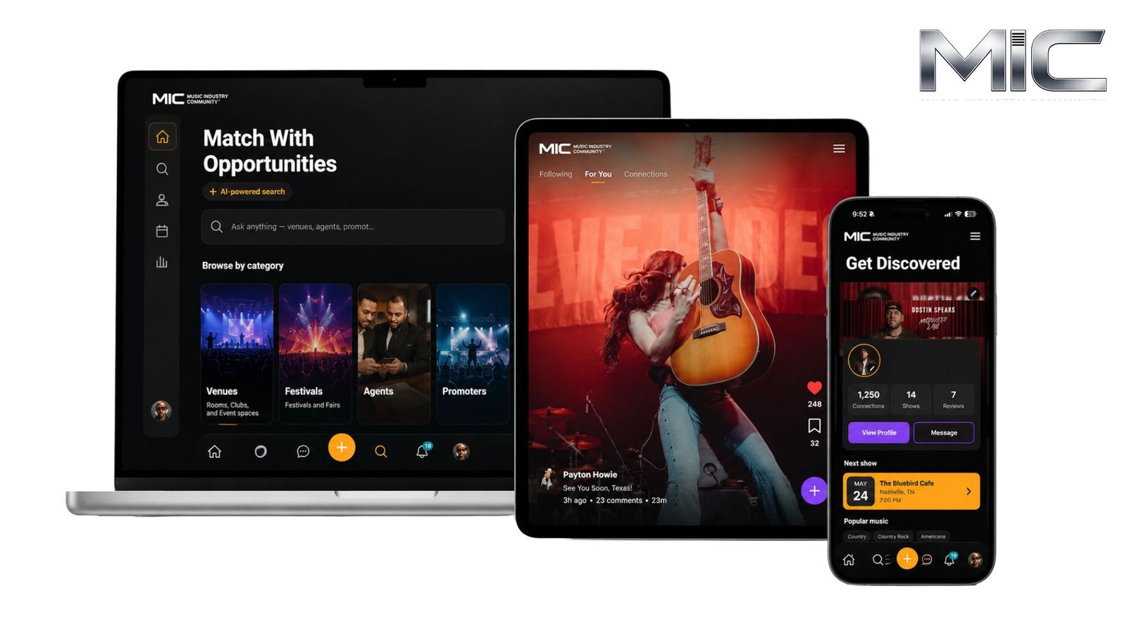 MIC Launches iOS App & Website Platform Built for Today's Entire Music Ecosystem