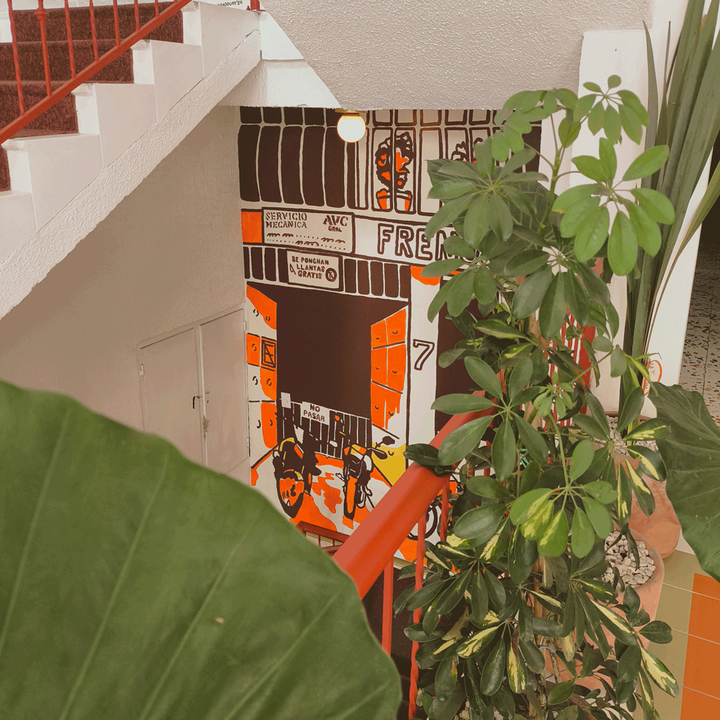 Mural paintings for Apapacho Hostel