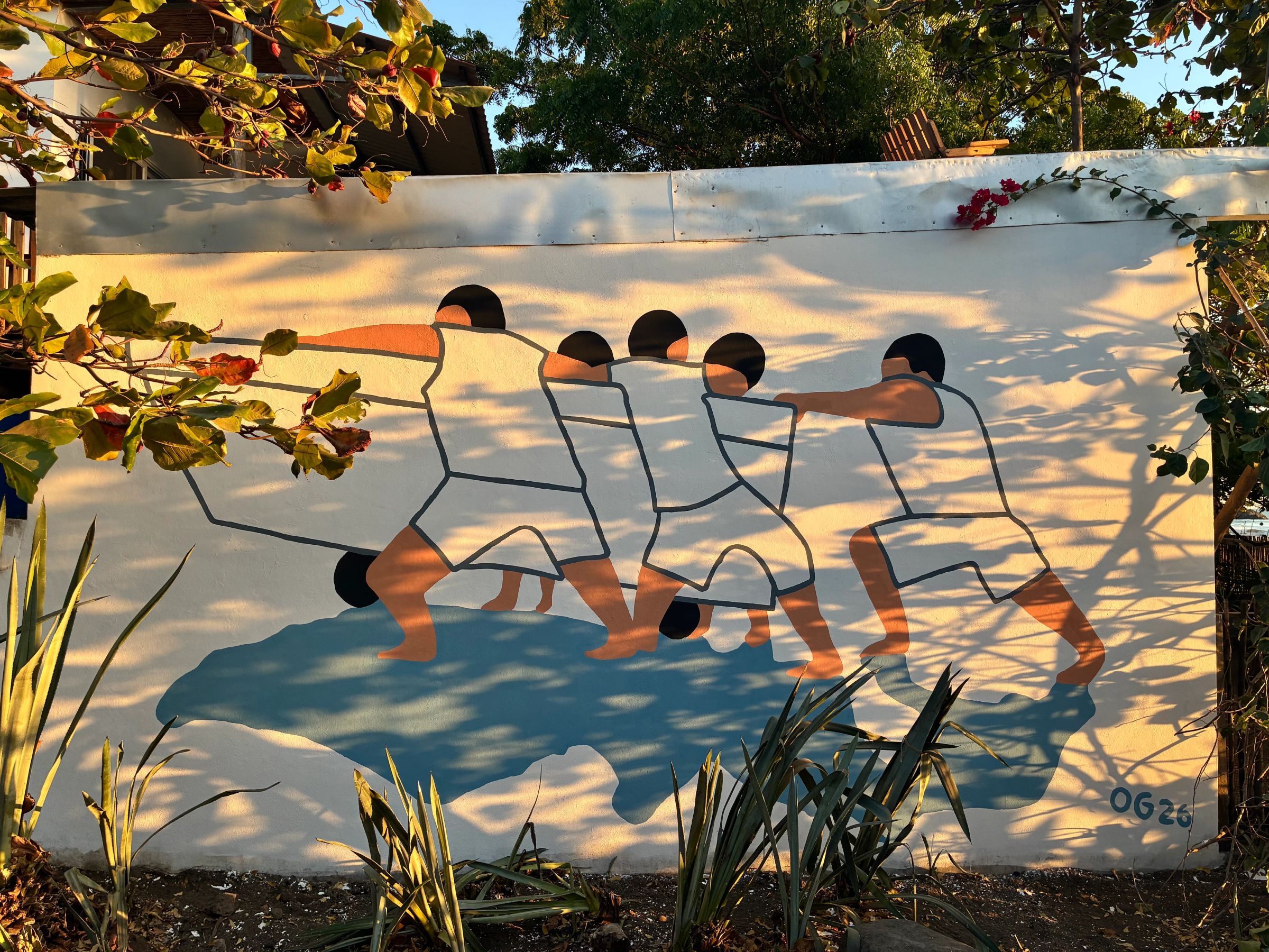 Mural painting for El Oso Cafe