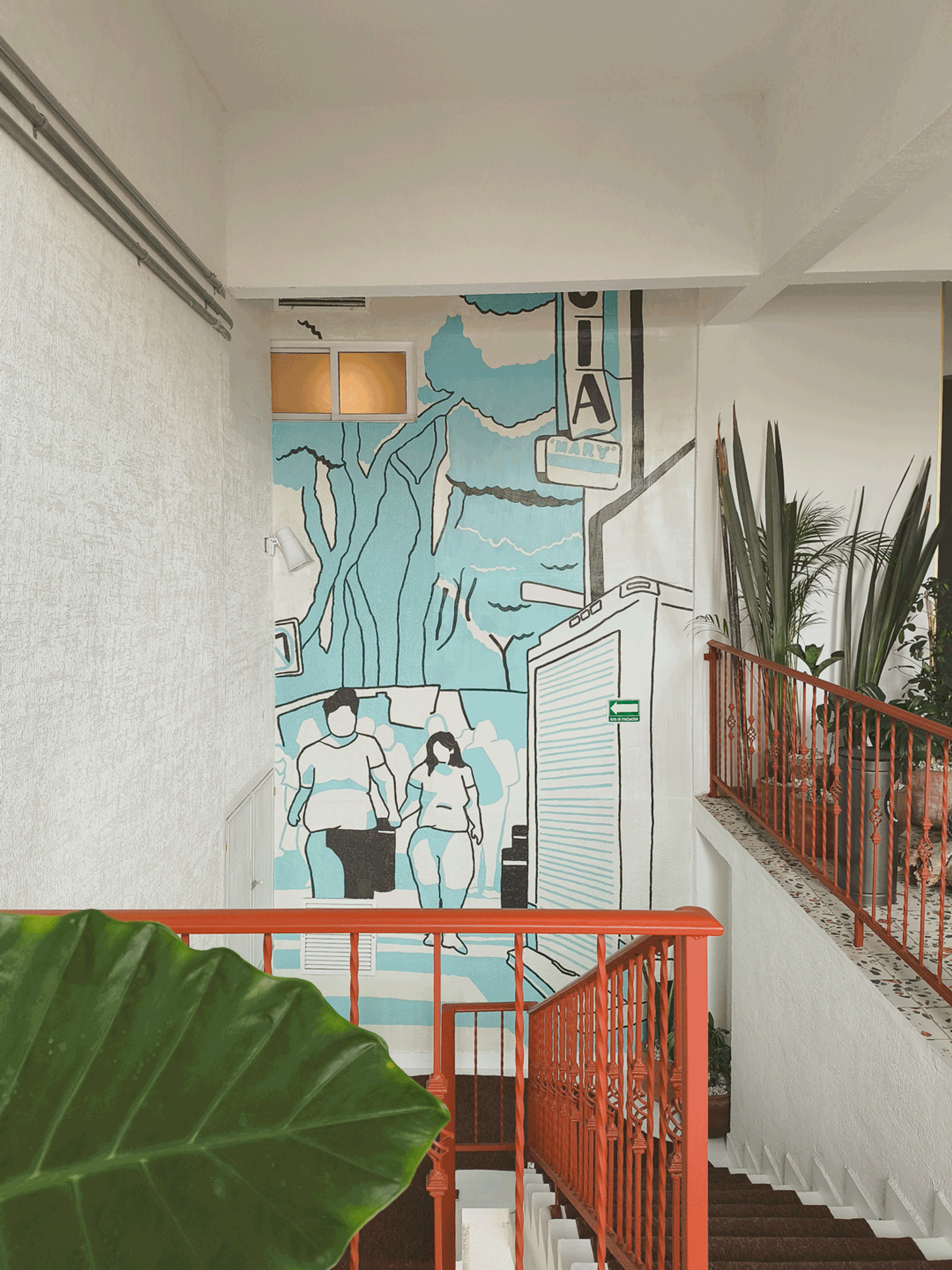 Mural paintings for Apapacho Hostel