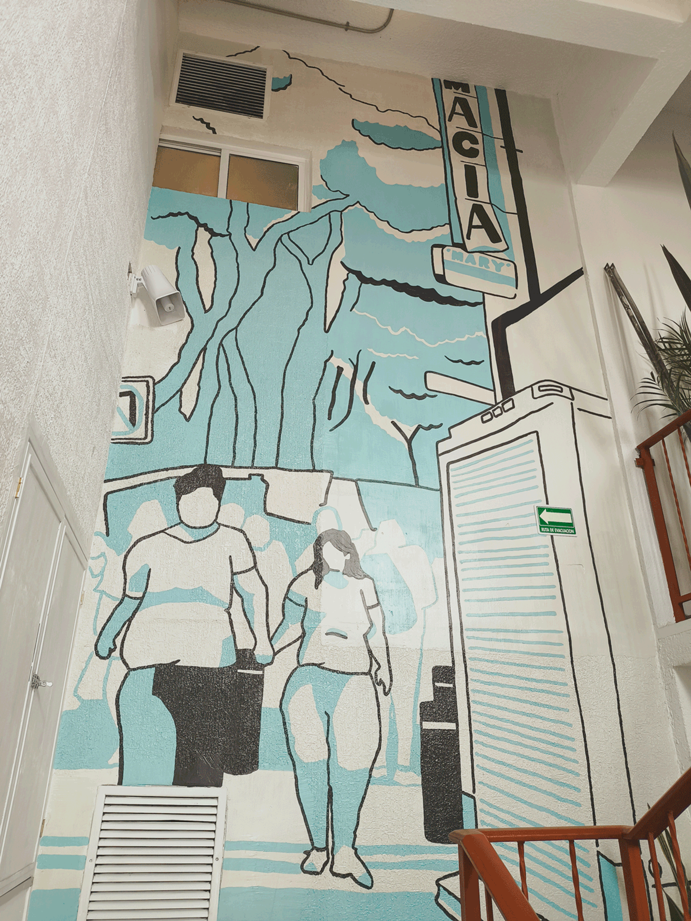 Mural paintings for Apapacho Hostel