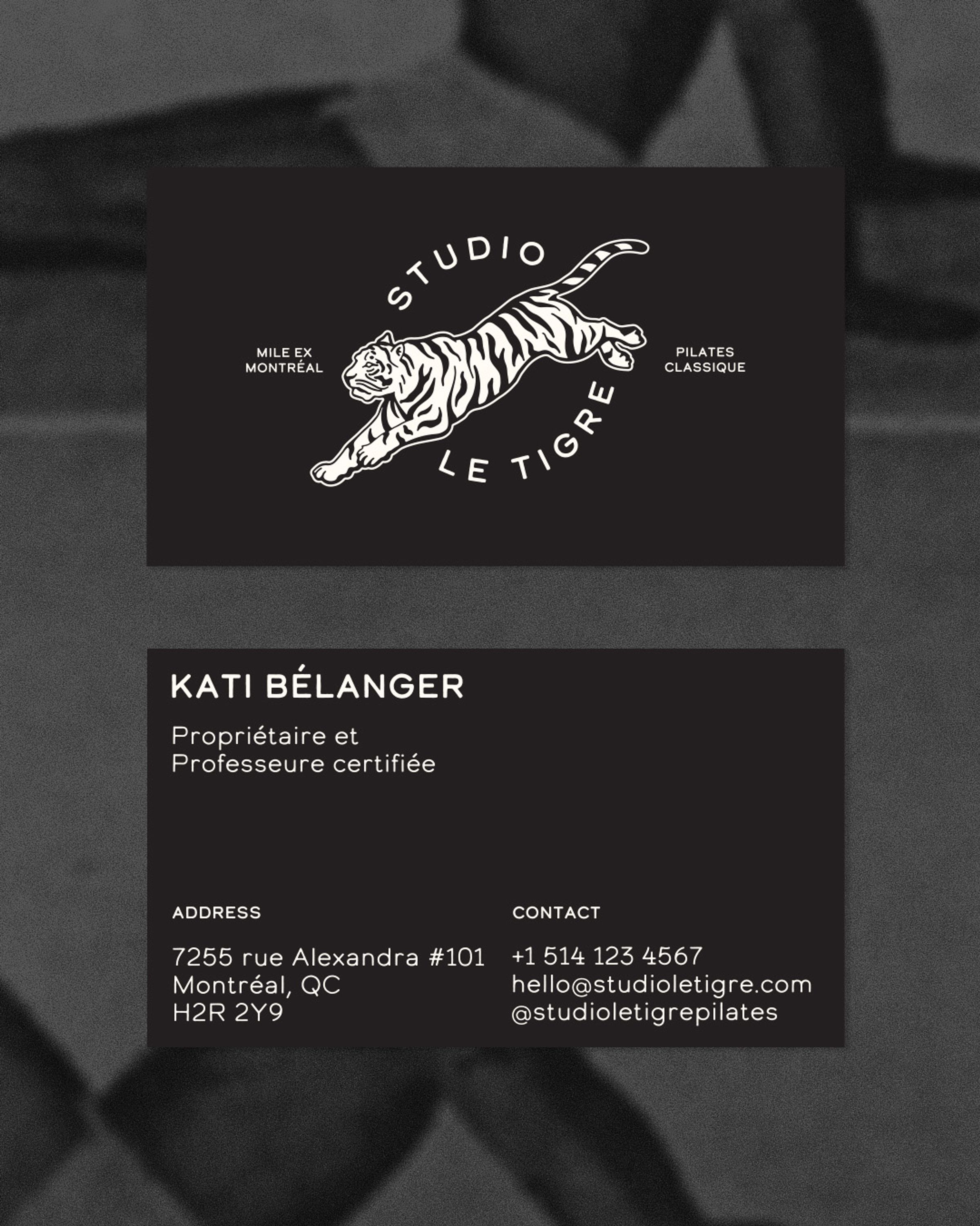 Logo design for Studio Le Tigre Pilates