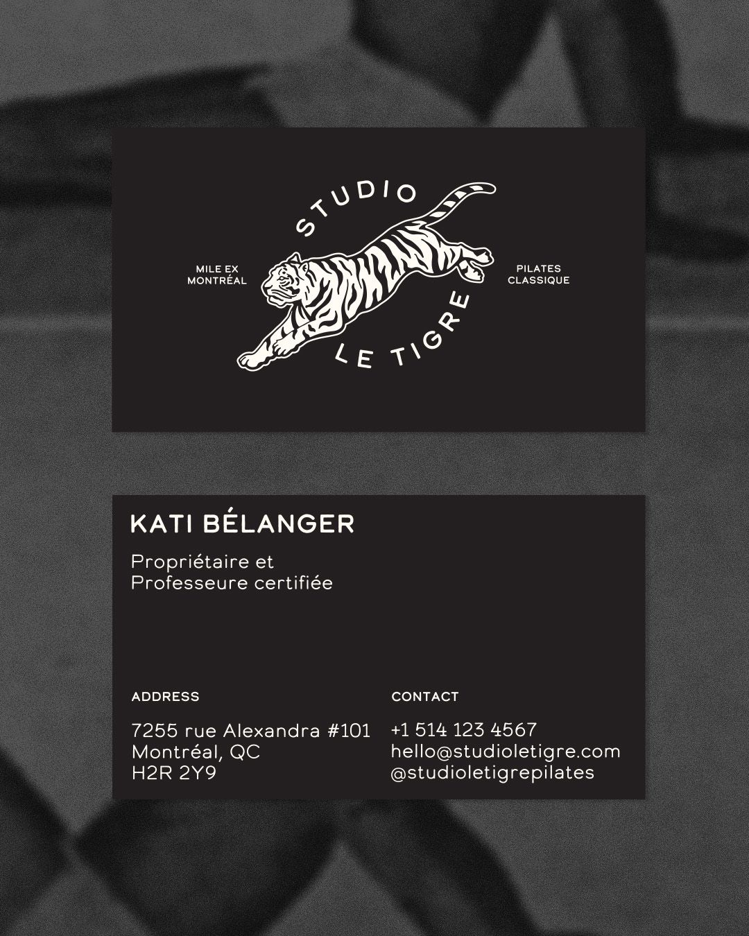 Logo design for Studio Le Tigre Pilates
