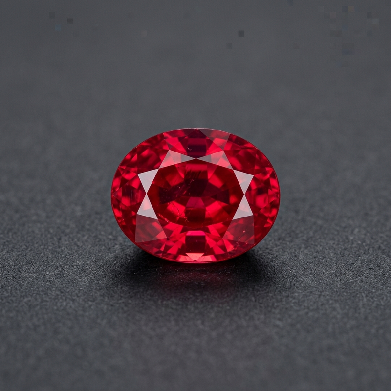 Pigeon Blood Ruby - 3.50ct Oval Brilliant