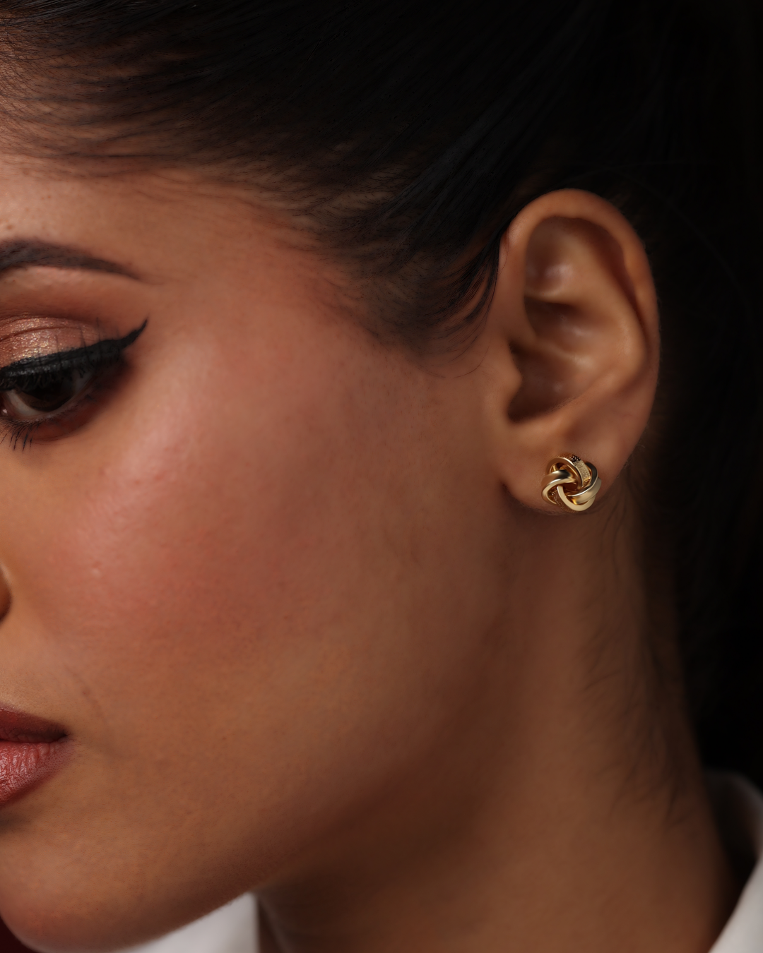 Trinity Interlocking Knot Earrings - view 1