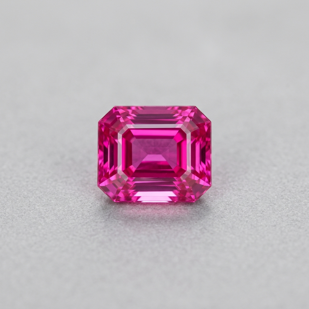 Ceylon Vivid Pink Sapphire - 3.60ct Radiant Cut - view 1