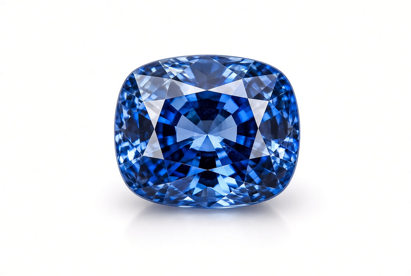Ceylon Royal Blue Sapphire - 5.82ct Cushion Cut