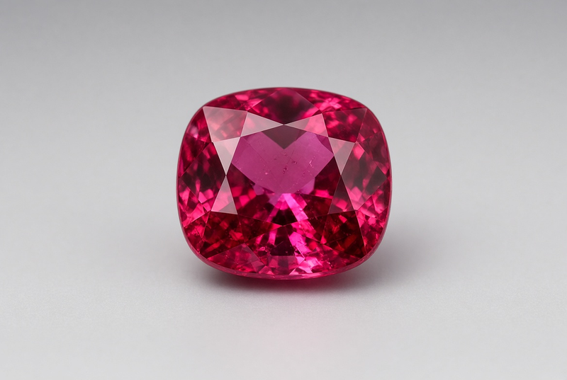 Ceylon Vivid Red Ruby - 4.68ct Cushion Cut