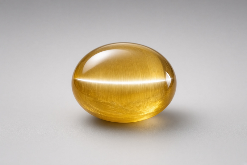 Ceylon Honey Cat's Eye Chrysoberyl - 8.10ct Cabochon