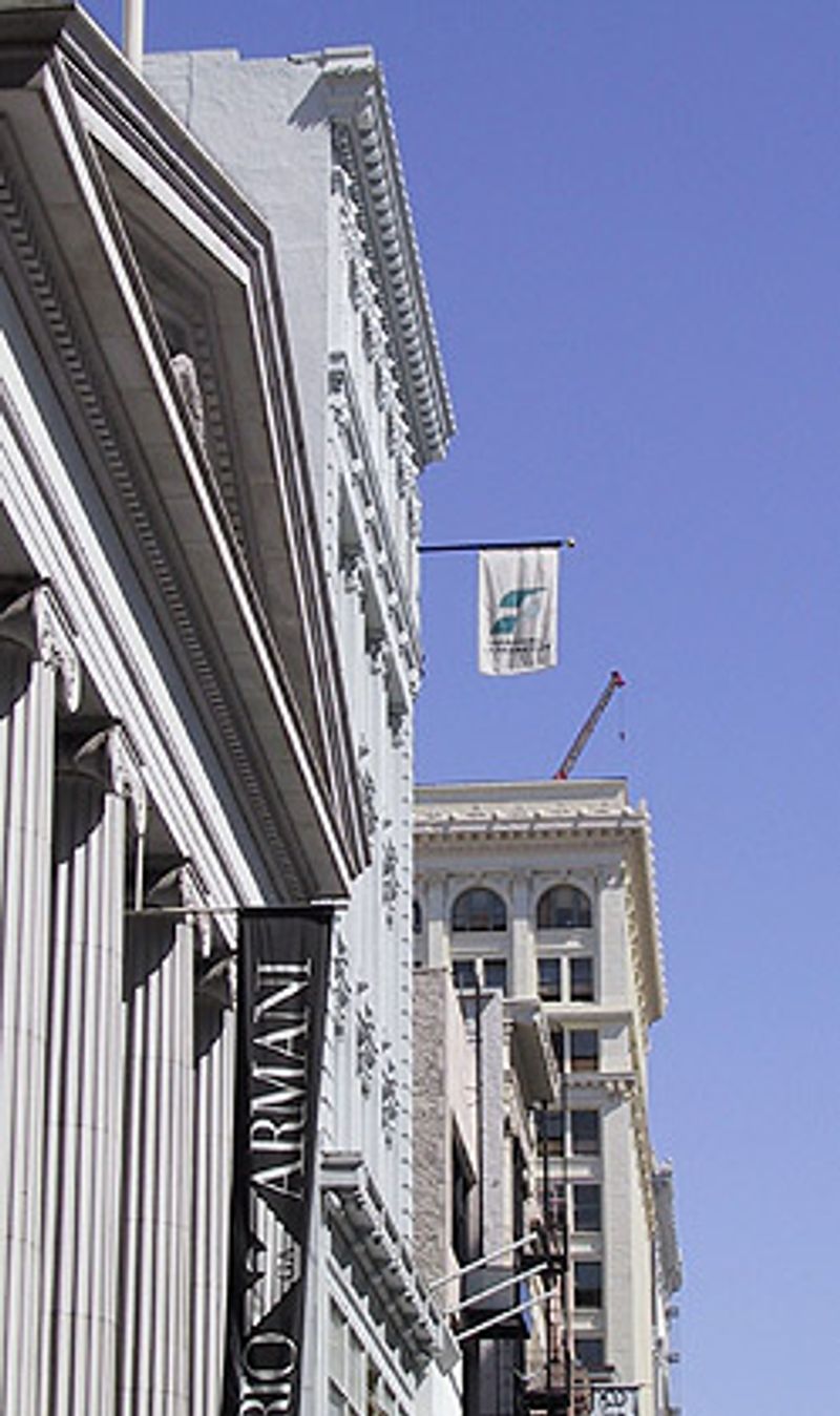 Flying the flag over Grant Street near Market