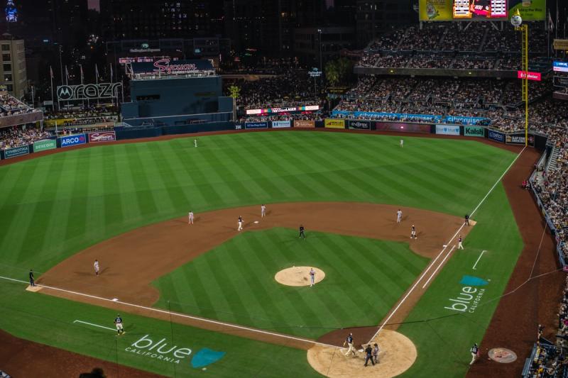 Petco Park from the 300 level. 