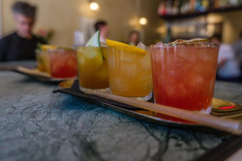 The lineup at Fives. 