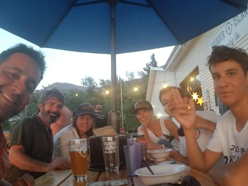 Bart and Karen came in from Hood River to join us at Thunder Mountain Brewery.
