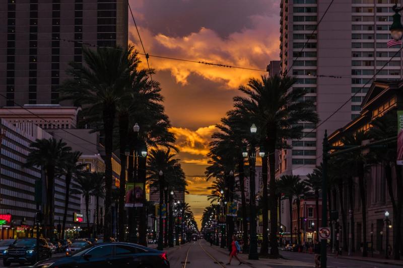 cool sunset clouds thanks to nearby hurricane