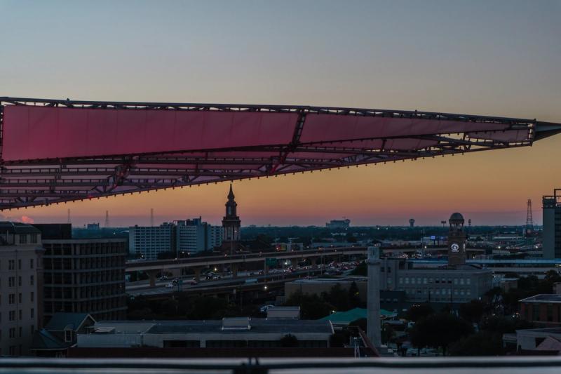 Sunset from the Higgins.