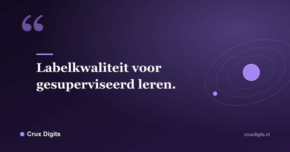 Citaat: Labelkwaliteit voor gesuperviseerd leren. - Crux Digits