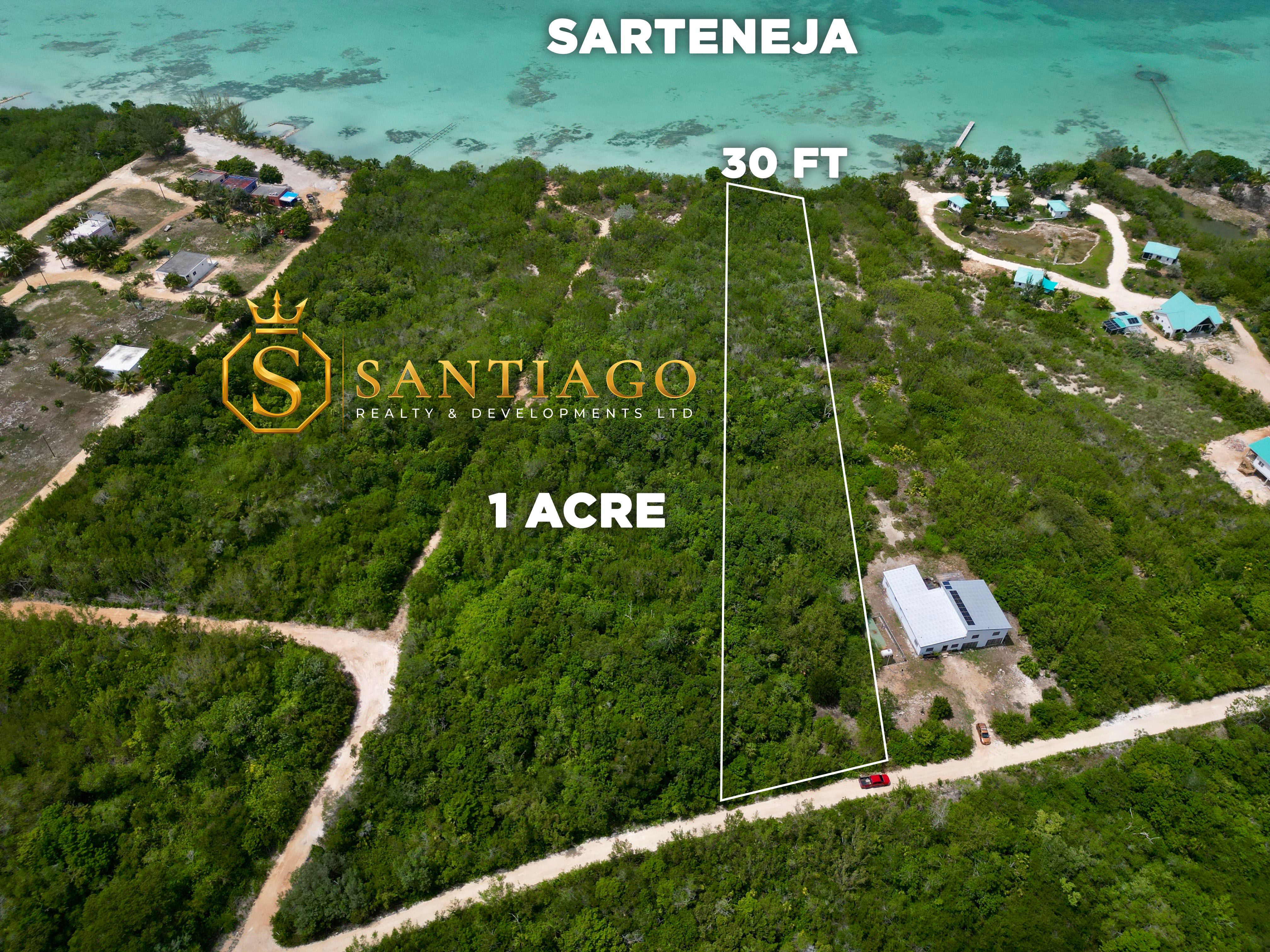 1 Acre Beachfront Property for Sale in Sarteneja, Belize — Waterfront in Sarteneja, Belize
