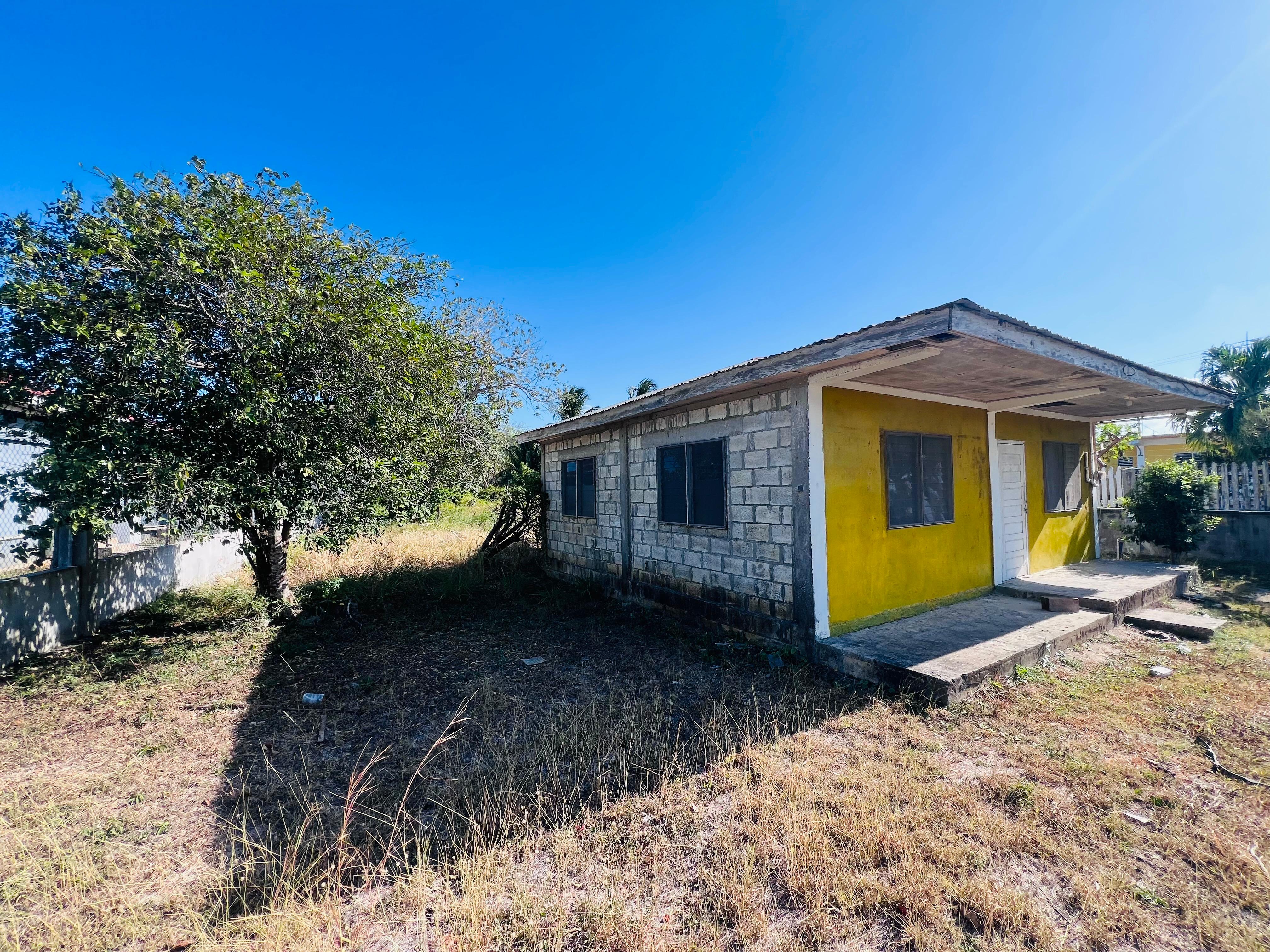 Fixer-Upper Concrete Home for Sale in Sarteneja, Belize | Highway-Front Commercial Property — view 2