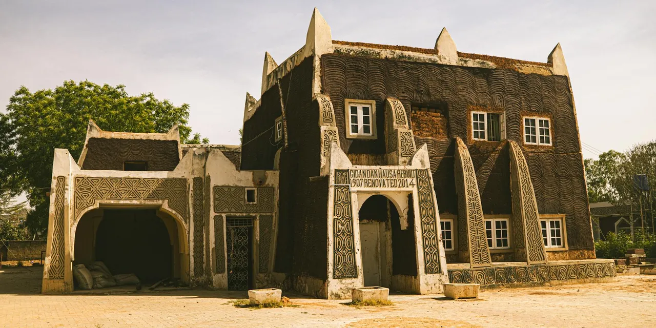 Explore the historical Gidan Dan Hausa in Kano, Nigeria, showcasing traditional architecture.
