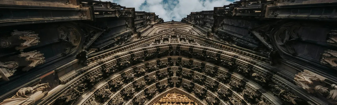 Cologne Cathedral towering into the sky, Germany