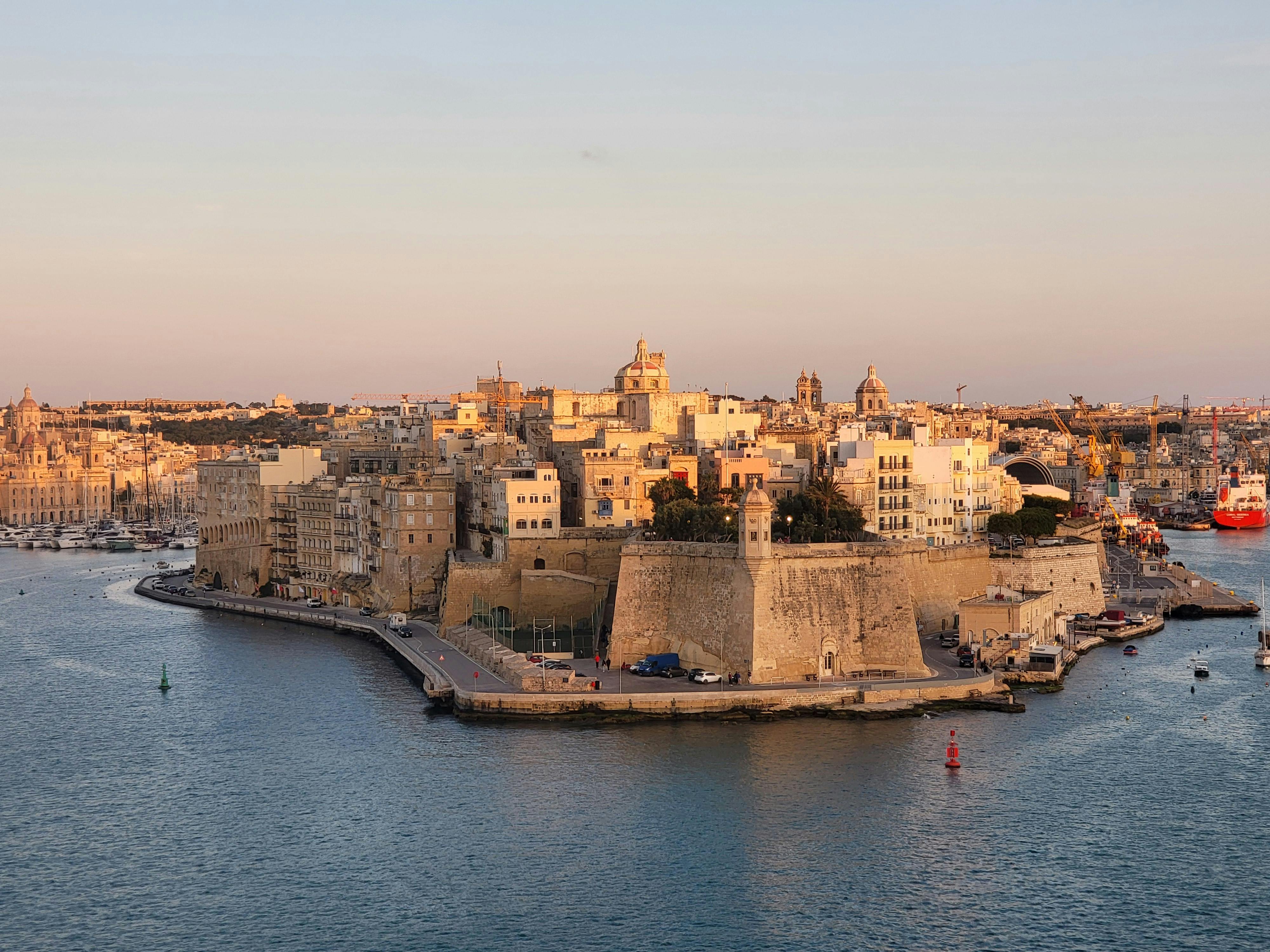 Valletta port in Malta, LGBTQ+ digital nomad haven