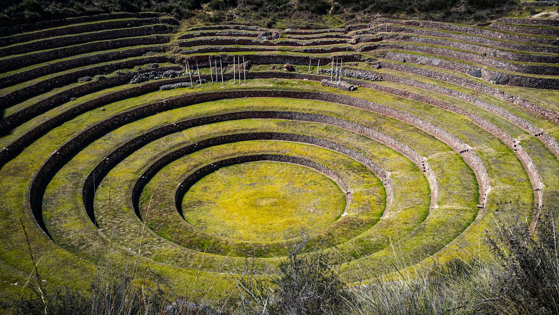 Discover the ancient Inca terraces of Moray, a fascinating archaeological site in Maras, Peru.