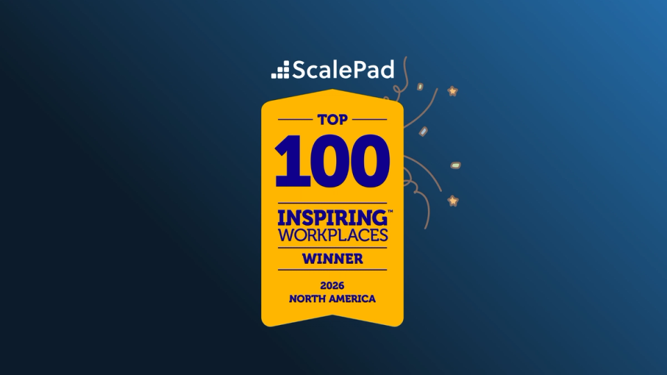 ScalePad is a Top 100 Inspiring Workplace in 2026