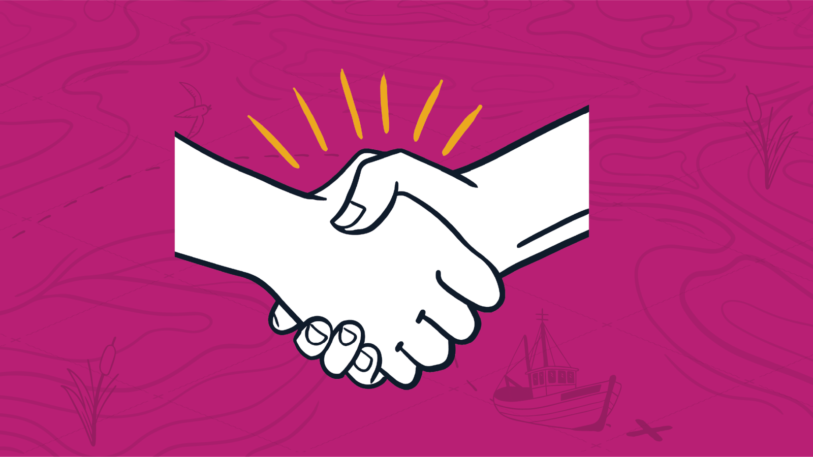 Handshake showing just two hands from the wrists, representing relationship-building with an MSP's B2B clients.