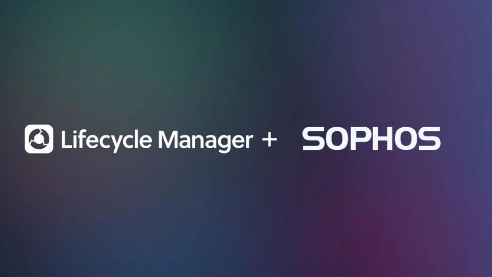 Sophos EDR data shown in a client-ready Lifecycle Manager Deliverable