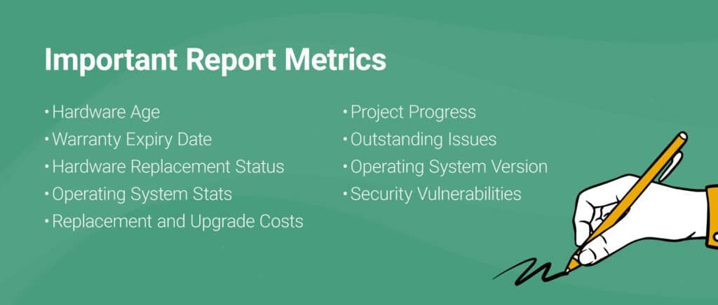 important IT report metrics