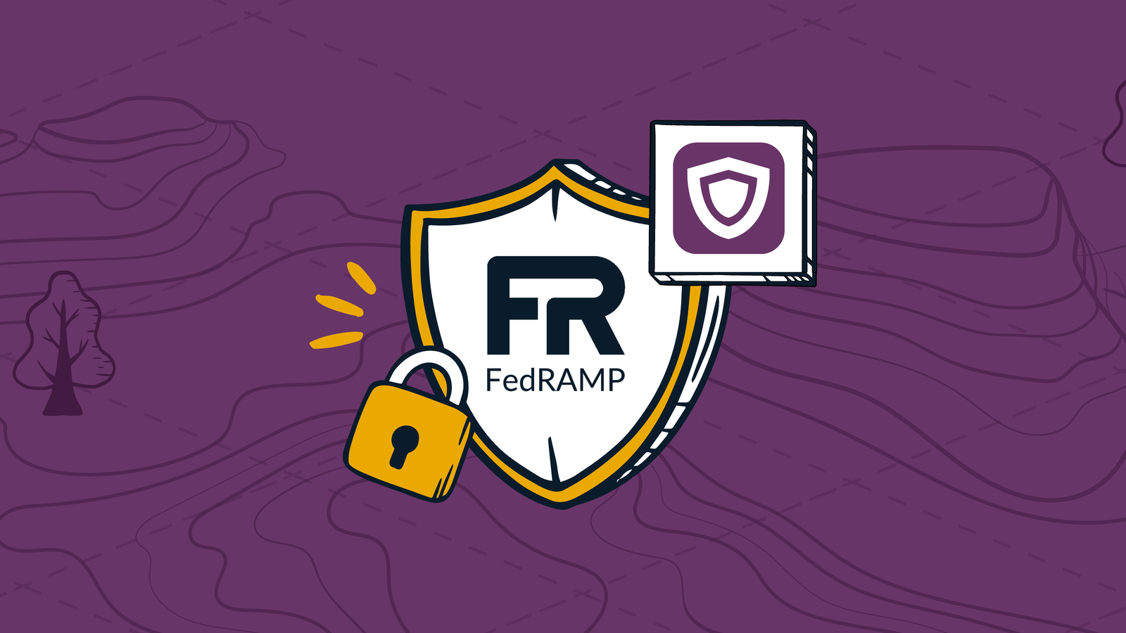 FedRAMP Moderate equivalency badge representing ControlMap's progress toward U.S. government-grade cybersecurity compliance, supporting