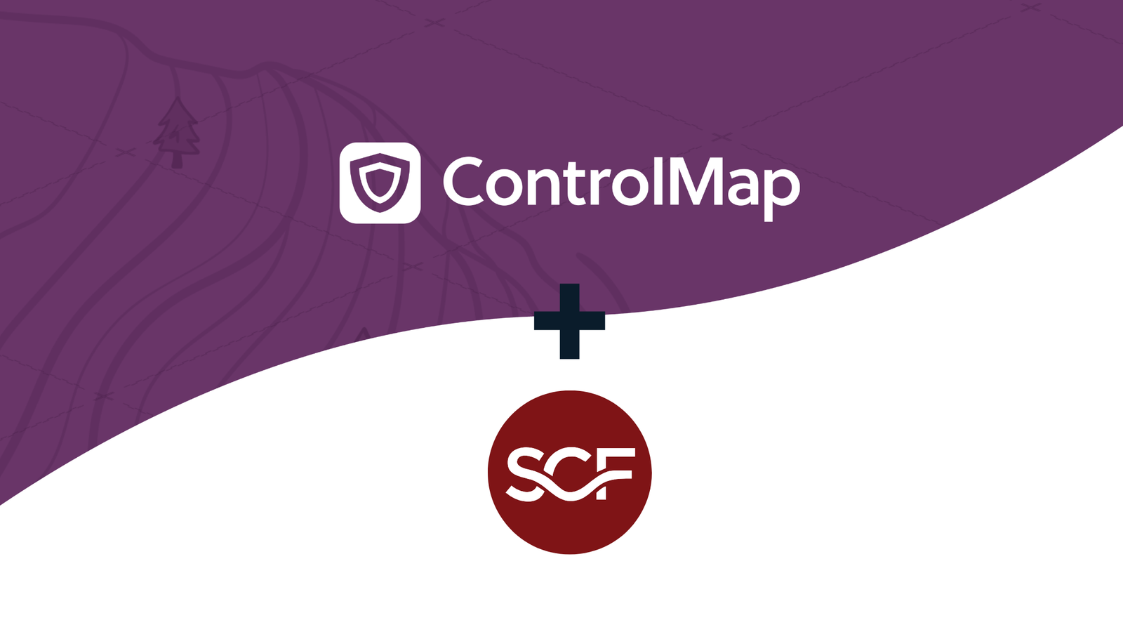 Abstract background with layered document visuals and icons representing cybersecurity, compliance, and the SCF 2025.1.1 framework update